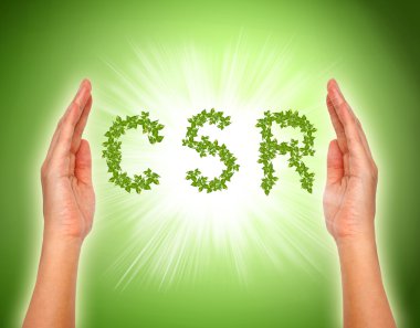 eller - kurumsal soc destekleyen ile CSR şeklinde düzenlenmiş yaprak