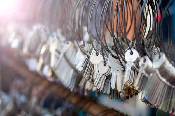 Many bunches of Keychain — Stock Photo, Image