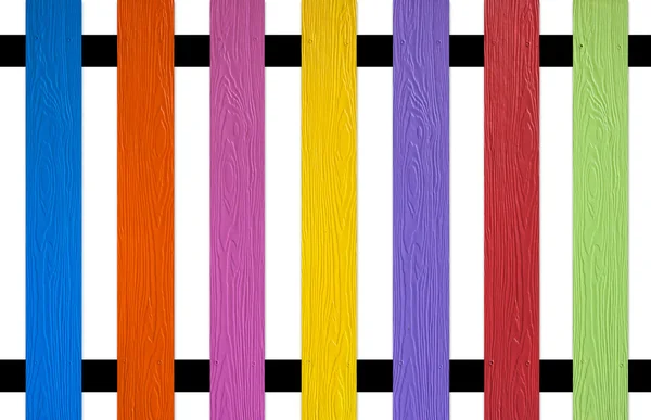 Colourful picket Fence — Stock Photo, Image