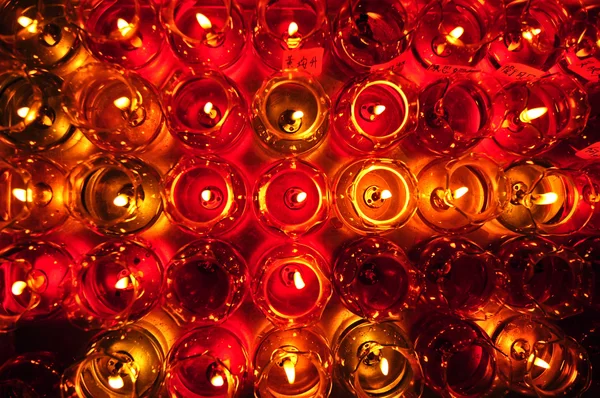 Kerzen im Glas — Stockfoto