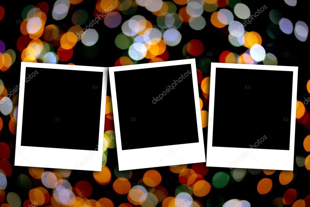 photo frame on colorful background