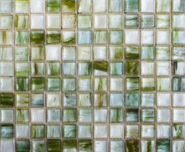 Yeşil Mozaik çini soyut doku ve arka plan 