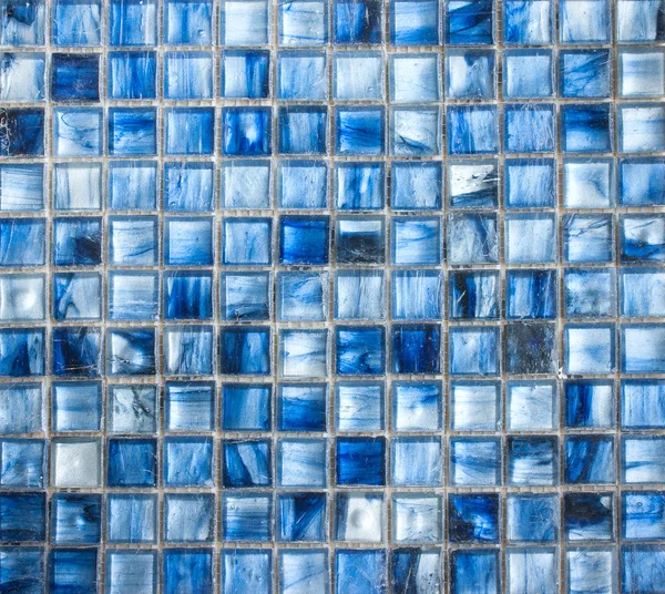 Azulejos de mosaico azul textura abstracta y fondo —  Fotos de Stock