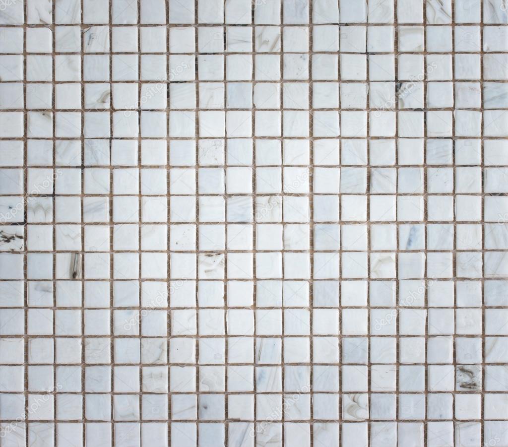 White Mosaic Tiles abstract texture and background 