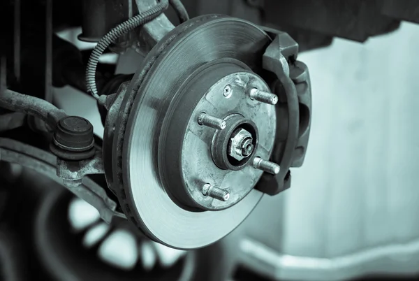 Brake disk and detail of the whee — Stock Photo, Image