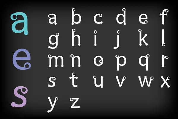 モダンなアルファベットのフォント設定コレクションのデザイン — ストックベクタ
