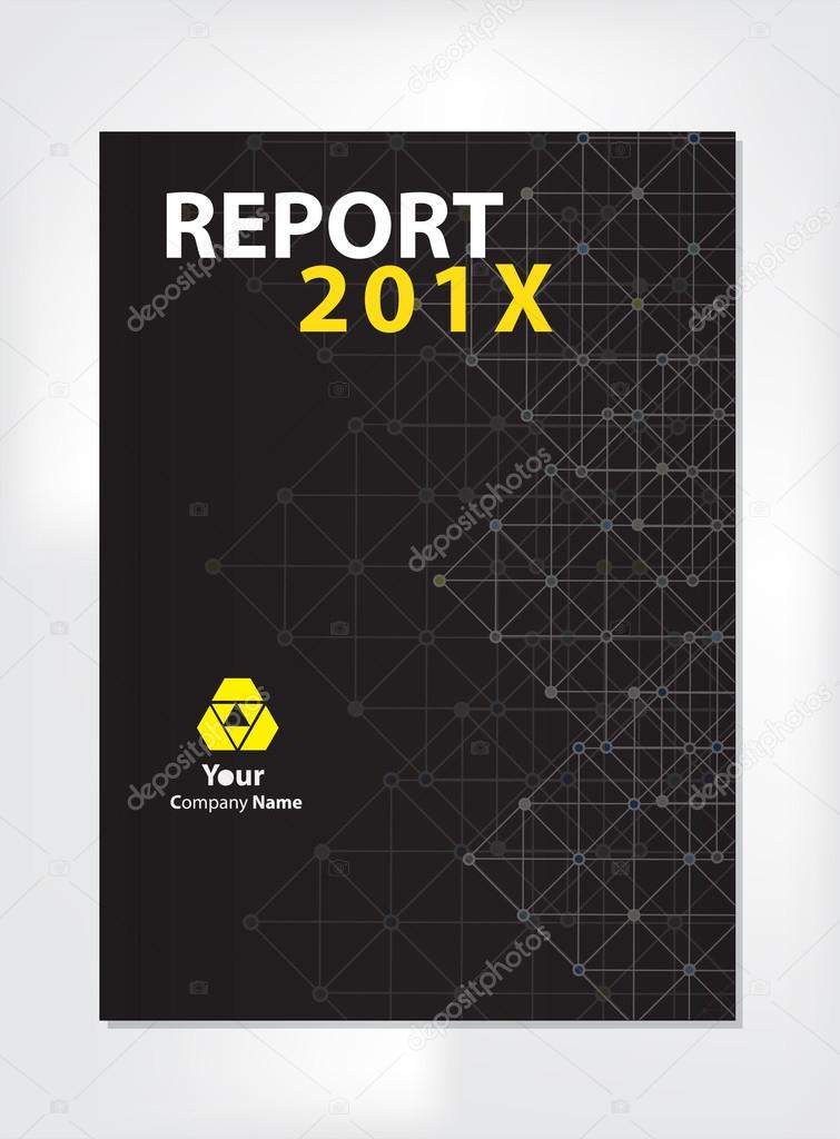 Modern Annual report Cover design vector dot  technology theme c