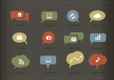 konuşma balonu simgeler