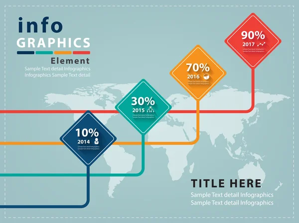 Modern infographic Design Vector — Stock Vector