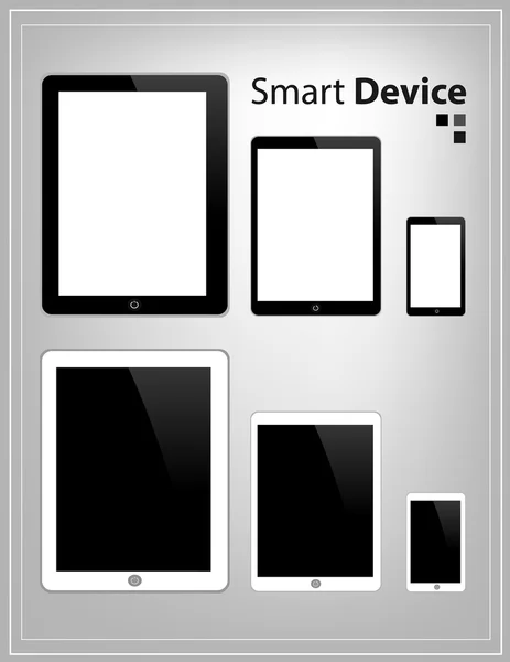 Tablet de dispositivo inteligente y teléfono Vector, Al igual que el iPad, T similares — Vector de stock