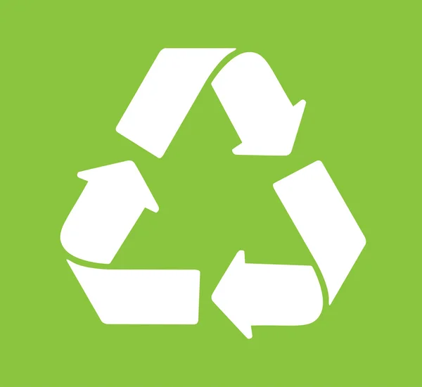 Grüner Recycling-Logo-Vektor — Stockvektor