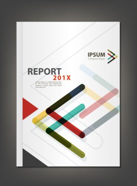 Modern Annual report Cover design vector, Multiply Arrow theme c clipart
