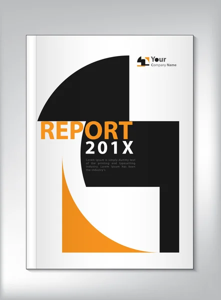 Annual report Cover design vector — Stock Vector
