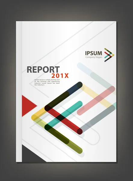 Modern Annual report Cover design vector, Multiply Arrow theme c — Stock Vector