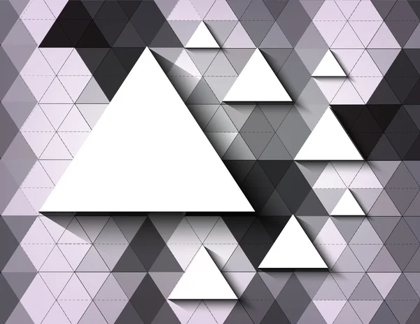 Vector abstracto fondo de la tecnología de triángulo — Vector de stock