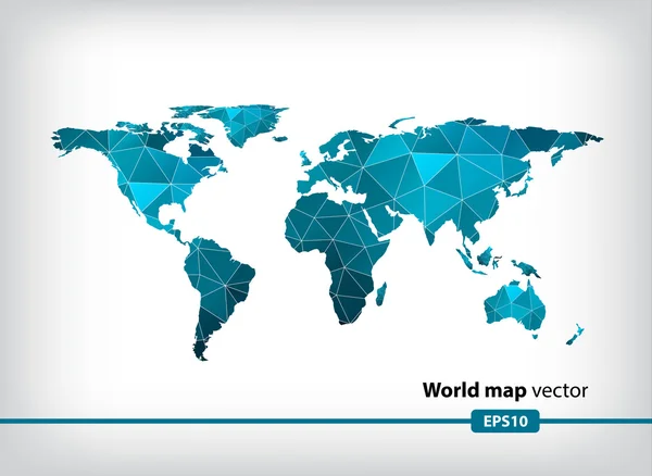 世界地図のベクトルの背景 — ストックベクタ