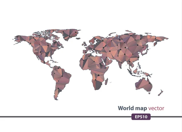 世界地図のベクトルの背景 — ストックベクタ