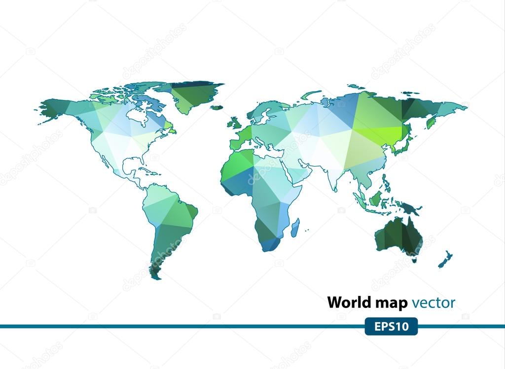 World map vector background
