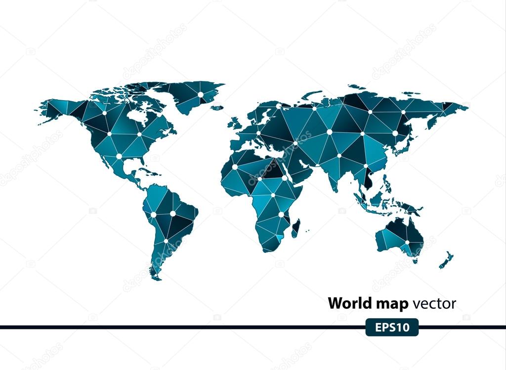 World map vector background