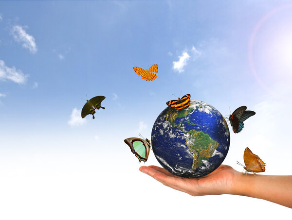 Blue Planet Earth on Hand