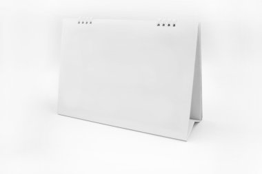 Beyaz masa boş takvimi