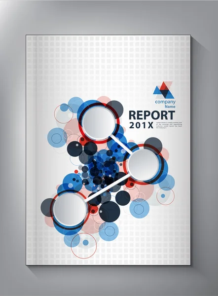 Technologie abstraite Rapport annuel Design de couverture — Image vectorielle