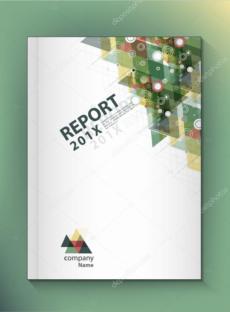 Abstract geometric Annual report Cover design