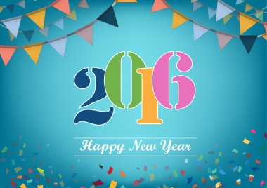 Mutlu yeni yıl 2015 vektör tasarımı