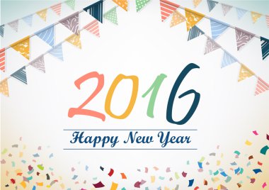 Mutlu yeni yıl 2015 vektör tasarımı
