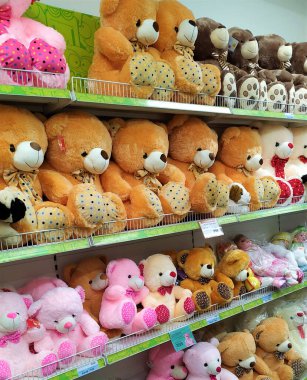 Bir sürü oyuncak ayı.