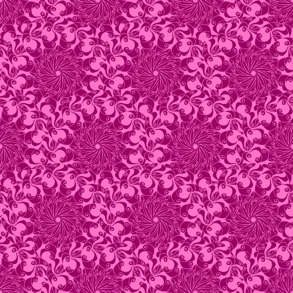 Dikişsiz yaratıcı çizilmiş desen stilize çiçek.