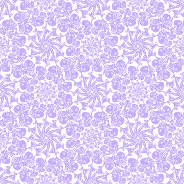 Dikişsiz yaratıcı çizilmiş desen stilize çiçek.