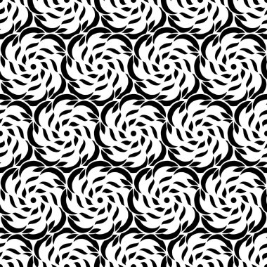 Dikişsiz yaratıcı çizilmiş desen stilize çiçek.