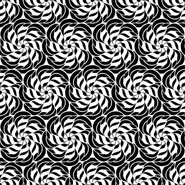 Dikişsiz yaratıcı çizilmiş desen stilize çiçek.