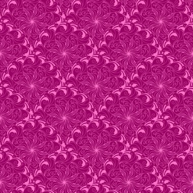 Dikişsiz yaratıcı çizilmiş desen stilize çiçek.