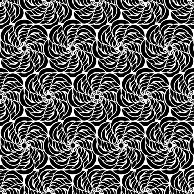 Dikişsiz yaratıcı çizilmiş desen stilize çiçek.