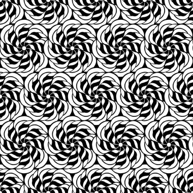 Dikişsiz yaratıcı çizilmiş desen stilize çiçek.