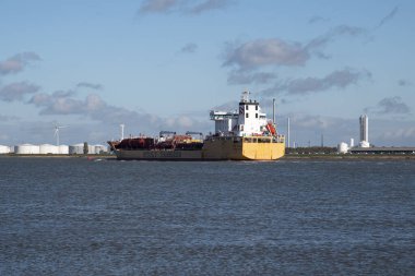 Doel, Belçika, 26 Ekim 2020, Stolt Tanker gemisi, petrol ve kimyasal tanker