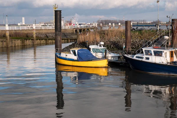 Boote Yachthafen Von Doel Belgien — Stockfoto