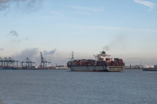 Doel Belgie Januari 2021 Diaporos Een Containerschip Dat 2001 Werd — Stockfoto