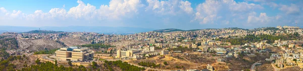 Panoramic view of Nazareth from Jumping mountain. Israel. Stock Image