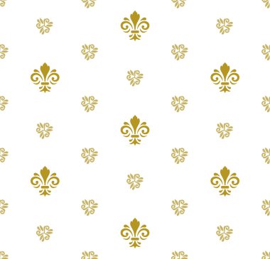 Royal Lily ile sorunsuz vektör desen