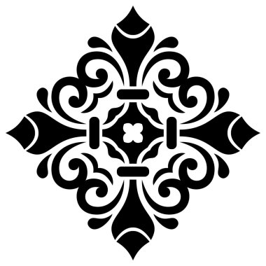 Doğulu Soyut Vektör Deseni