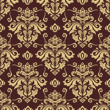 Sorunsuz vektör Barok tarzı duvar kağıdı