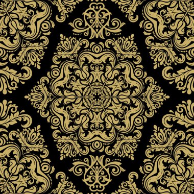 Sorunsuz vektör Barok tarzı duvar kağıdı