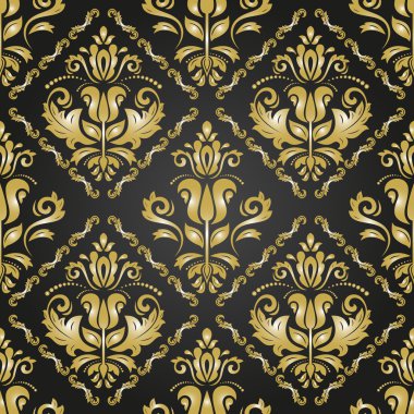Sorunsuz vektör Barok tarzı duvar kağıdı