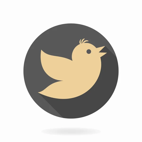 Flying Bird Flat Icon — Stock Photo, Image