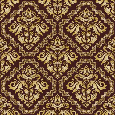 Sorunsuz vektör Barok tarzı duvar kağıdı