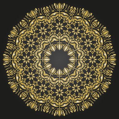 Doğulu Soyut Vektör Deseni