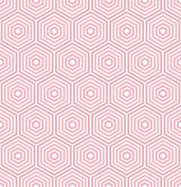 Altıgenli Kusursuz Soyut Vektör Deseni